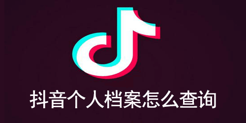 抖音个人档案怎么查询