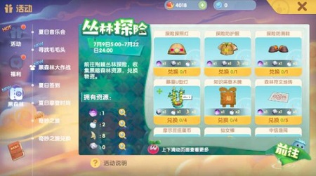 摩尔庄园黑森林资源分布位置一览