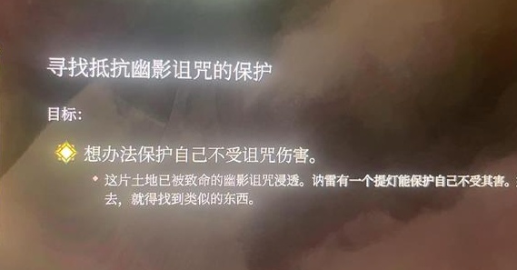 博德之门3寻找抵抗幽影诅咒的保护任务攻略