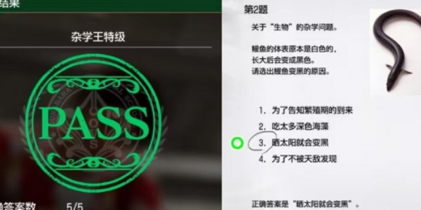 《如龙8》杂学王特级考试答案一览