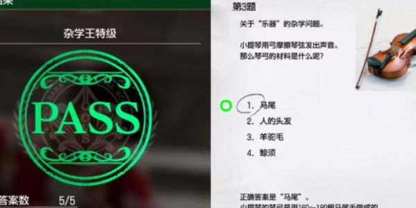 《如龙8》杂学王特级考试答案一览