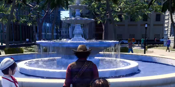 《如龙8》中心城的喷泉广场在哪里