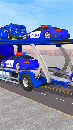警察运输卡车3D