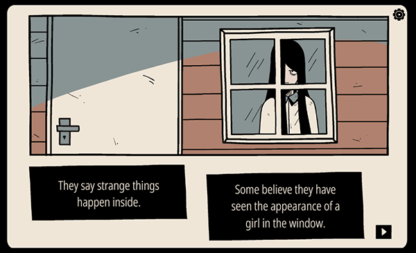 窗中少女
